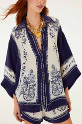 Off-White Coast Scarf Shirt - FARM Rio COAST SCARF OFF-WHITE
