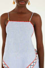 Blouse With Embroidery Detail - FARM Rio PEIXE COPA