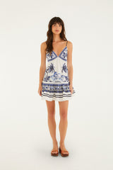 Off-White Wonderful City Organic Cotton Mini Dress - FARM Rio WONDERFUL CITY OFF-WHITE