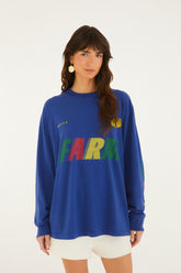 Blue Together We Play Long Sleeve T-Shirt - FARM Rio TOGETHER WE PLAY