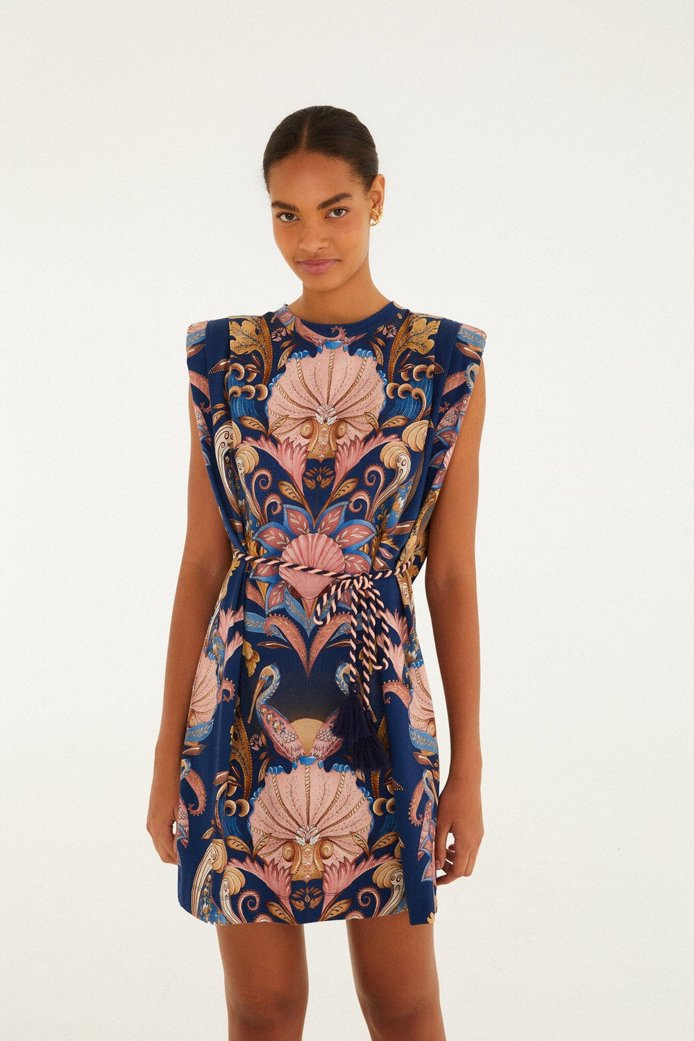 Boho Beauty Mini T-Shirt Dress - FARM Rio BOHO BEAUTY