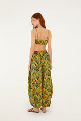 Forest Green Parrots Balloon Pants - FARM Rio PARROTS FOREST GREEN
