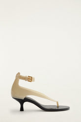 Off-White Jelly Heeled Sandal - FARM Rio IVORY