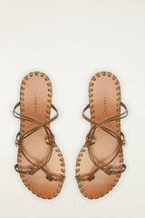 Sea Flat Sandal - FARM Rio SAND AND WALNUT