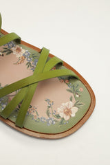 Spring Flat Sandal - FARM Rio MOSS