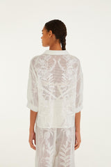 Off-White Nina Blouse - FARM Rio NINA OFF-WHITE