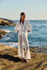 Off-White Nina Pants - FARM Rio NINA OFF-WHITE