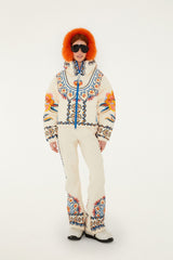 Off-White Lucy Floral Puffer - FARM Rio LUCY FLORAL