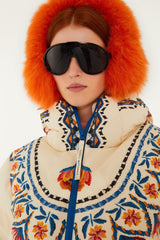 Off-White Lucy Floral Puffer - FARM Rio LUCY FLORAL