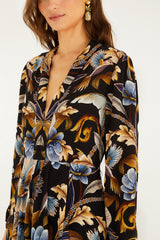 Black Snake Garden Lenzing® Ecovero® Viscose Maxi Dress - FARM Rio SNAKE GARDEN BLACK