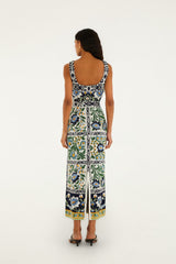 Black Manoela Belted Knit Midi Dress - FARM Rio MANOELA OFF-WHITE