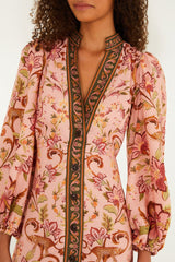 Alice Maxi Dress - FARM Rio TROPICAL ROYALNESS PINK