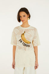 Off-White Banana Da Terra T-Shirt - FARM Rio OFF-WHITE
