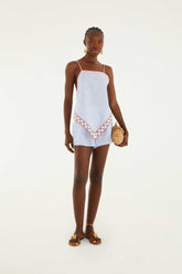Shorts With Embroidery Detail - FARM Rio PEIXE COPA