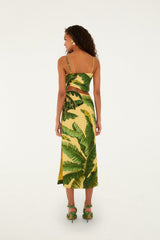 Soft Yellow Banana Leaves Maxi Dress - FARM Rio FRUIT BANANA LEAVES SOFT YELLOW