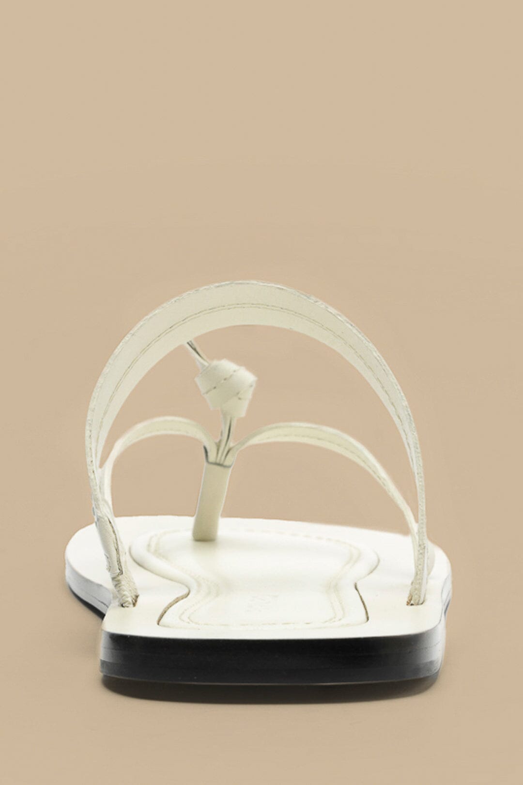 Ivory Tie Flat Sandal - FARM Rio IVORY