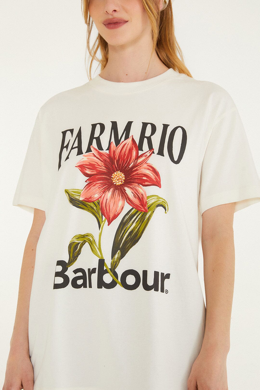 Wild Flower Cream T-Shirt - FARM Rio CREAM