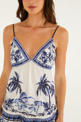 Off-White Wonderful City Organic Cotton Mini Dress - FARM Rio WONDERFUL CITY OFF-WHITE