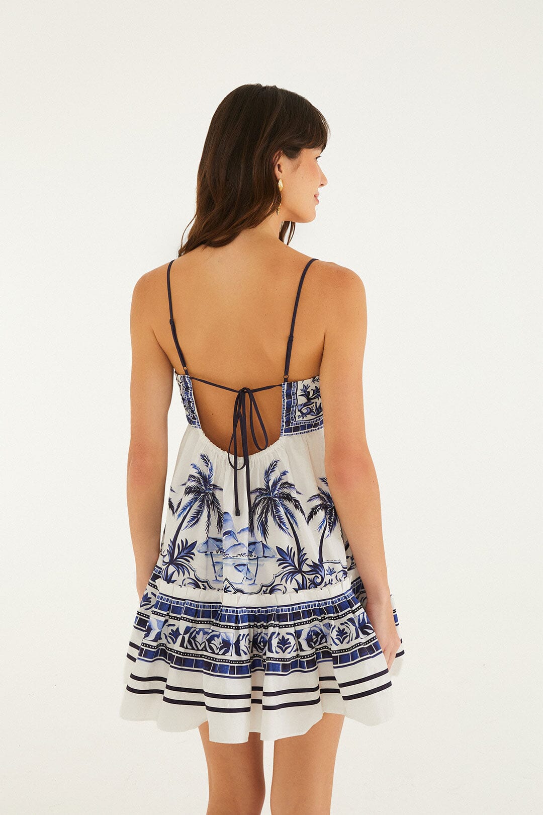 Off-White Wonderful City Organic Cotton Mini Dress - FARM Rio WONDERFUL CITY OFF-WHITE