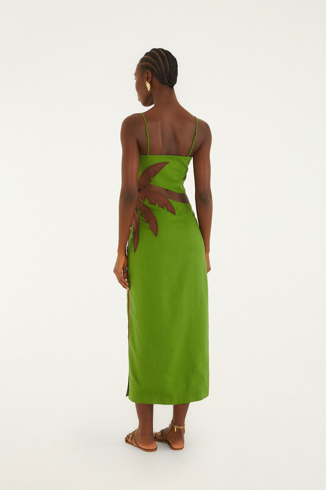 Green Palm Tree Maxi Dress - FARM Rio GREEN
