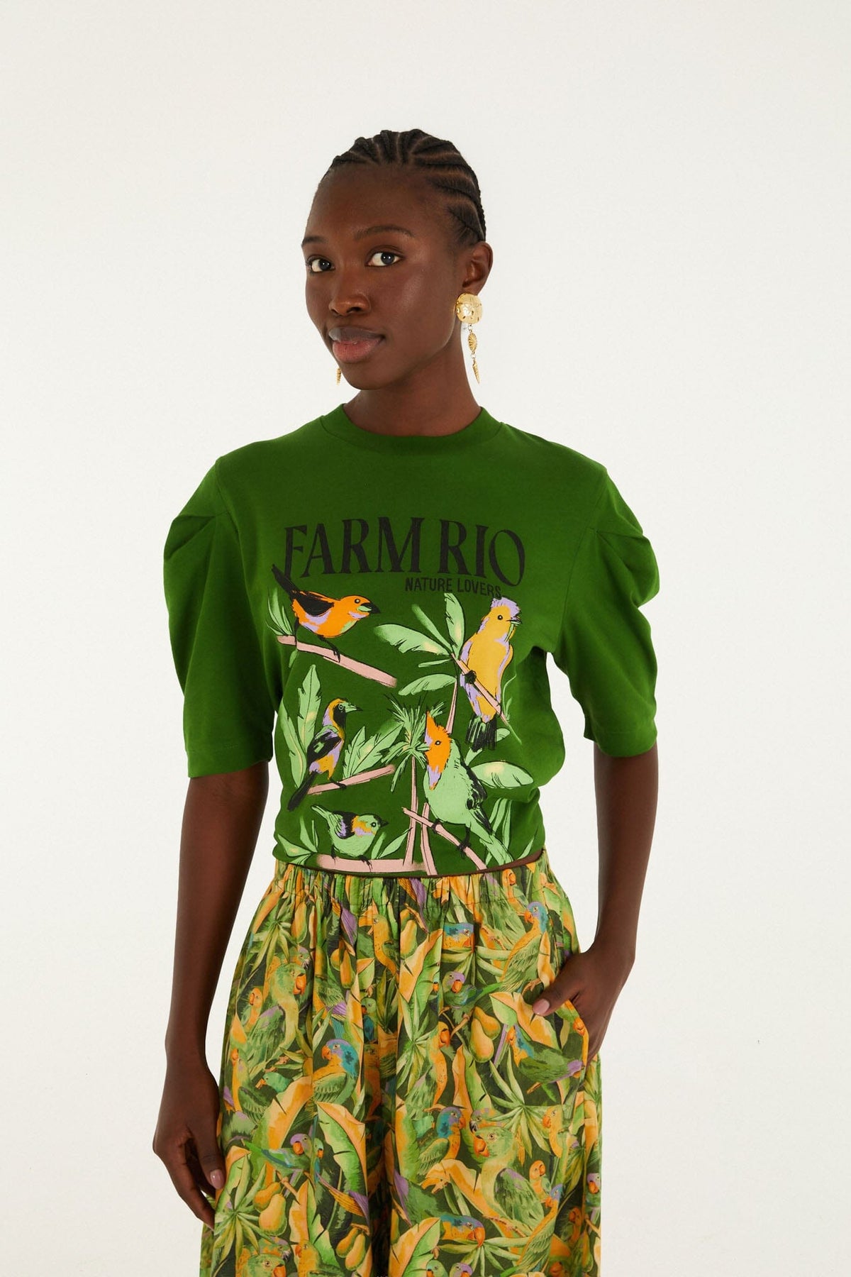 Nature Lovers T-Shirt - FARM Rio GREEN