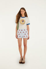 Off-White Beer Cap Organic Cotton Baby T-Shirt - FARM Rio OFF-WHITE