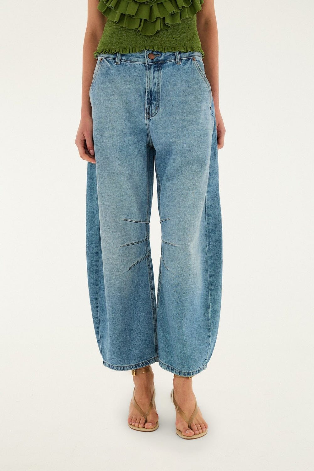 Barrel Denim Pants - FARM Rio DENIM