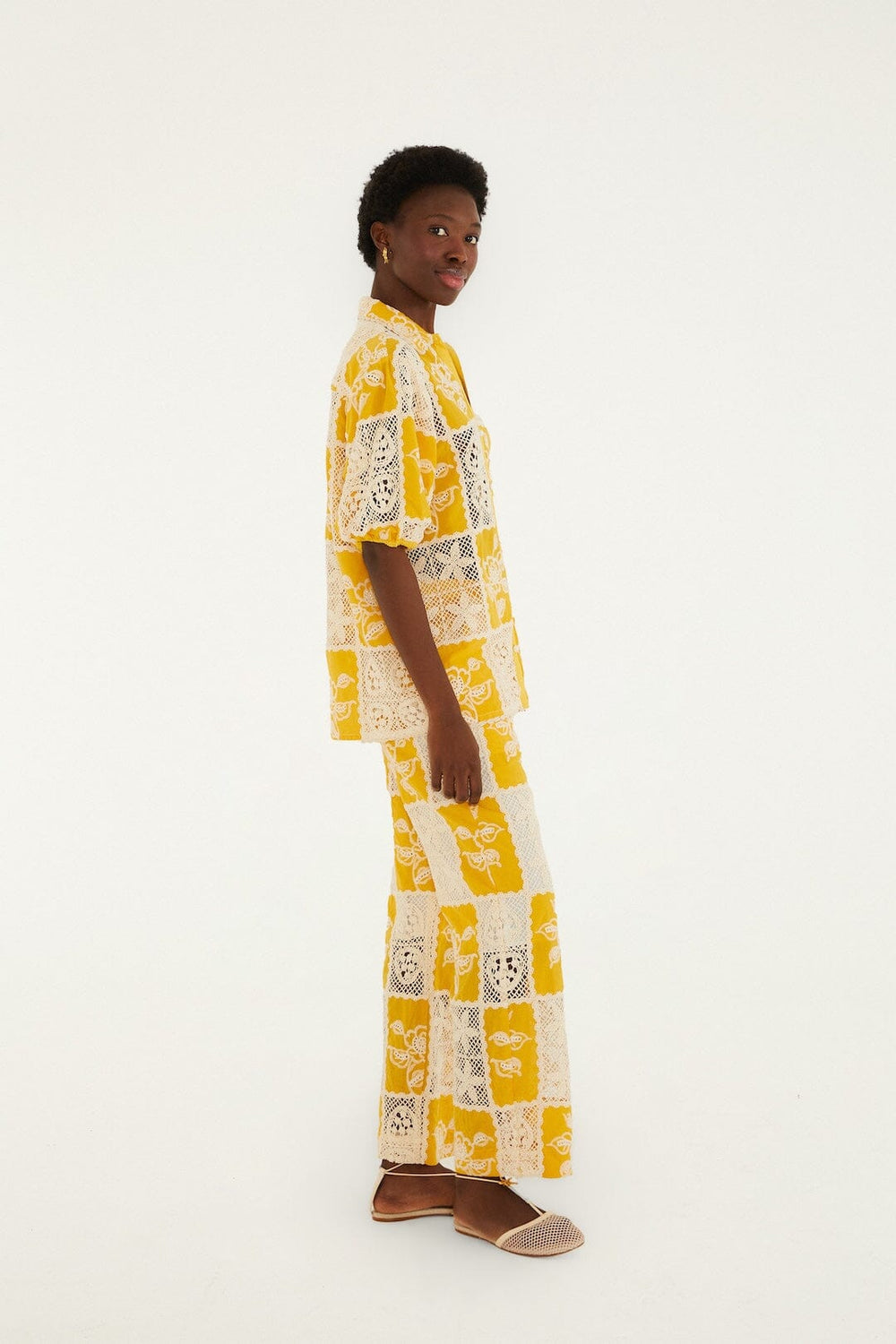 Lace Pants - FARM Rio OFF-WHITE