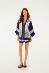 Off-White Coast Scarf Shorts - FARM Rio COAST SCARF OFF-WHITE