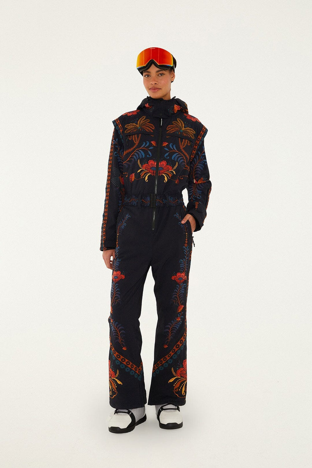 Black Macaw Jumpsuit - FARM Rio MACAW JUMPSUIT BLACK