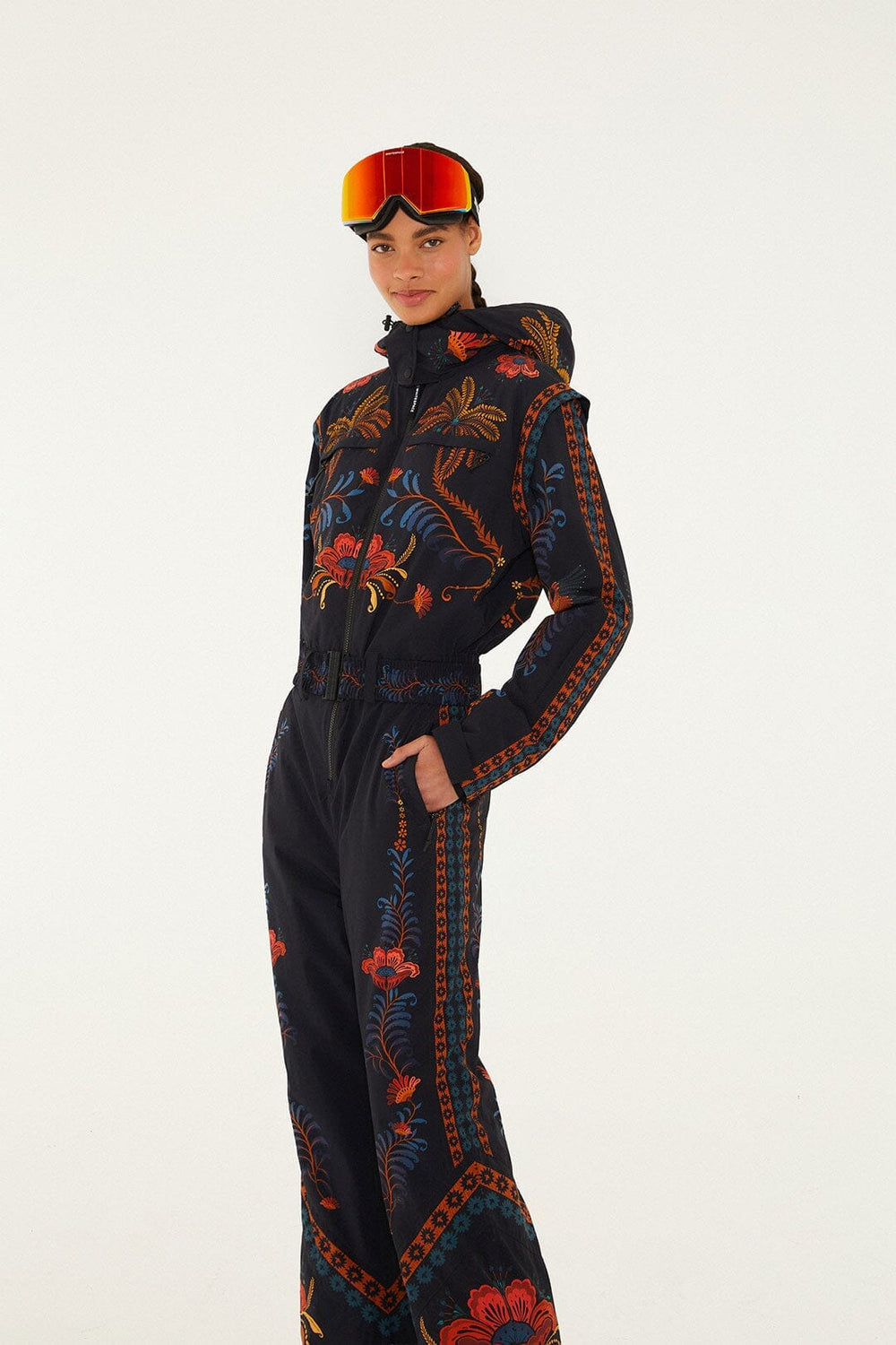 Black Macaw Jumpsuit - FARM Rio MACAW JUMPSUIT BLACK