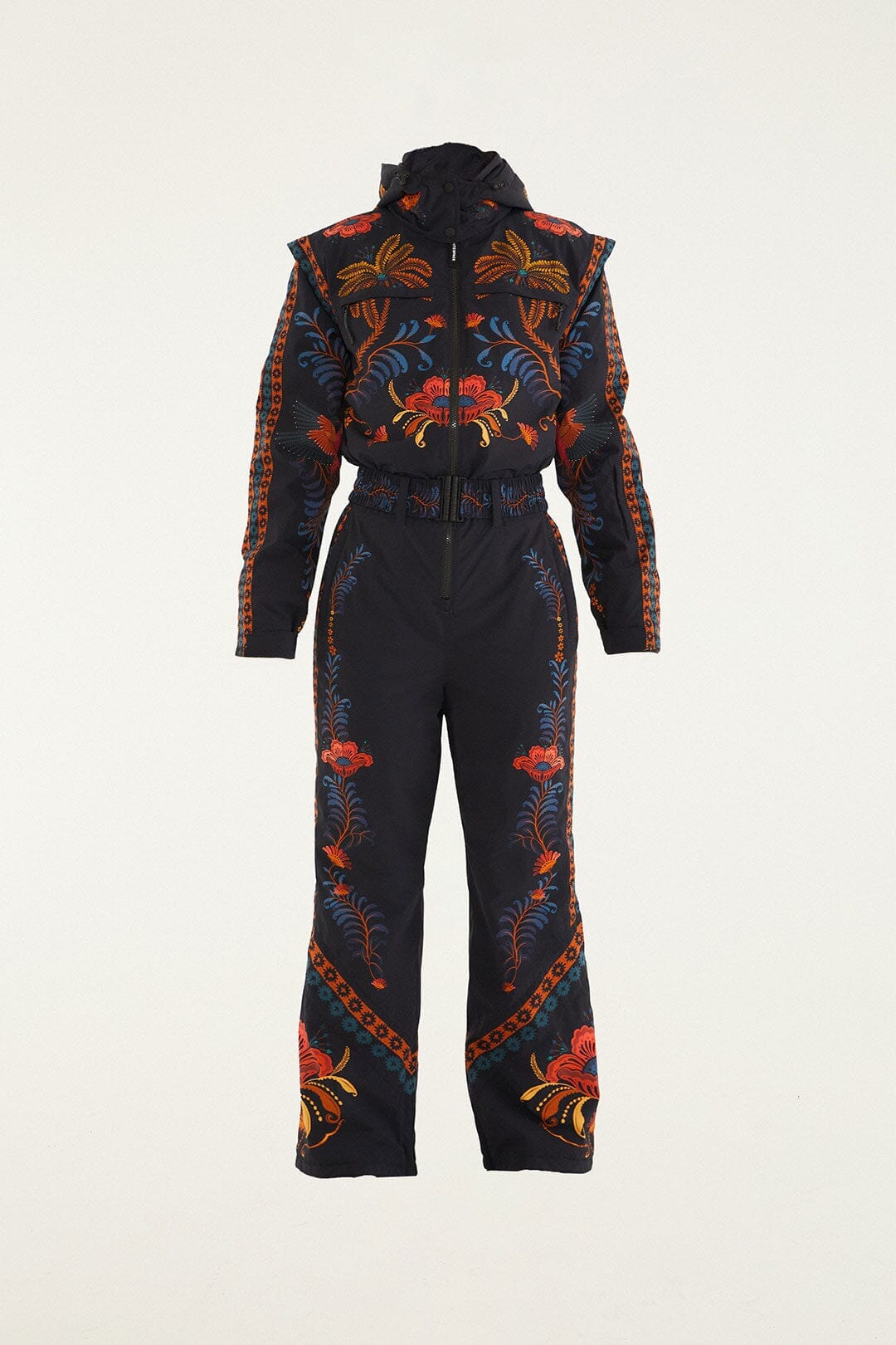 Black Macaw Jumpsuit - FARM Rio MACAW JUMPSUIT BLACK