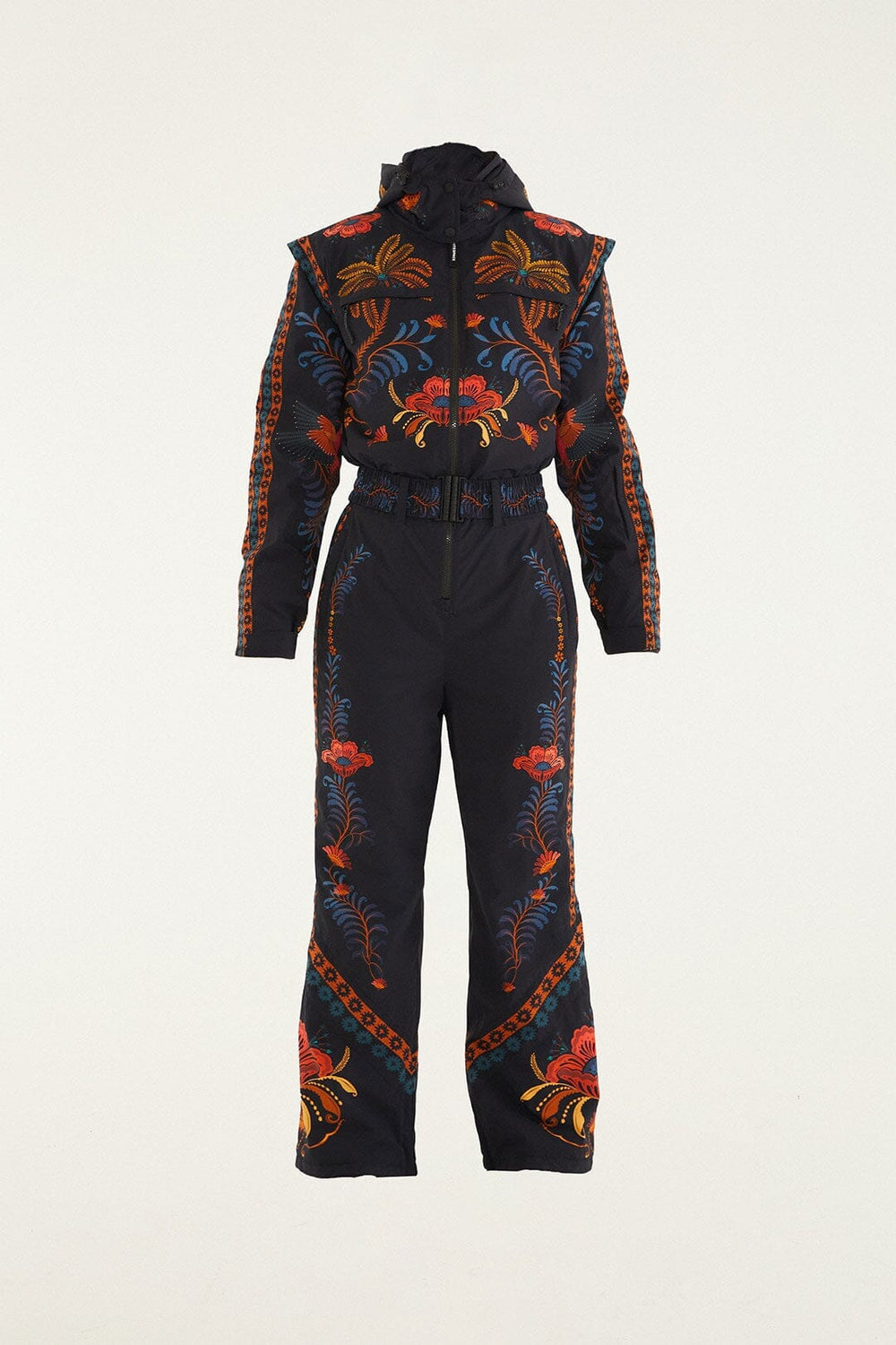 Black Macaw Jumpsuit - FARM Rio MACAW JUMPSUIT BLACK