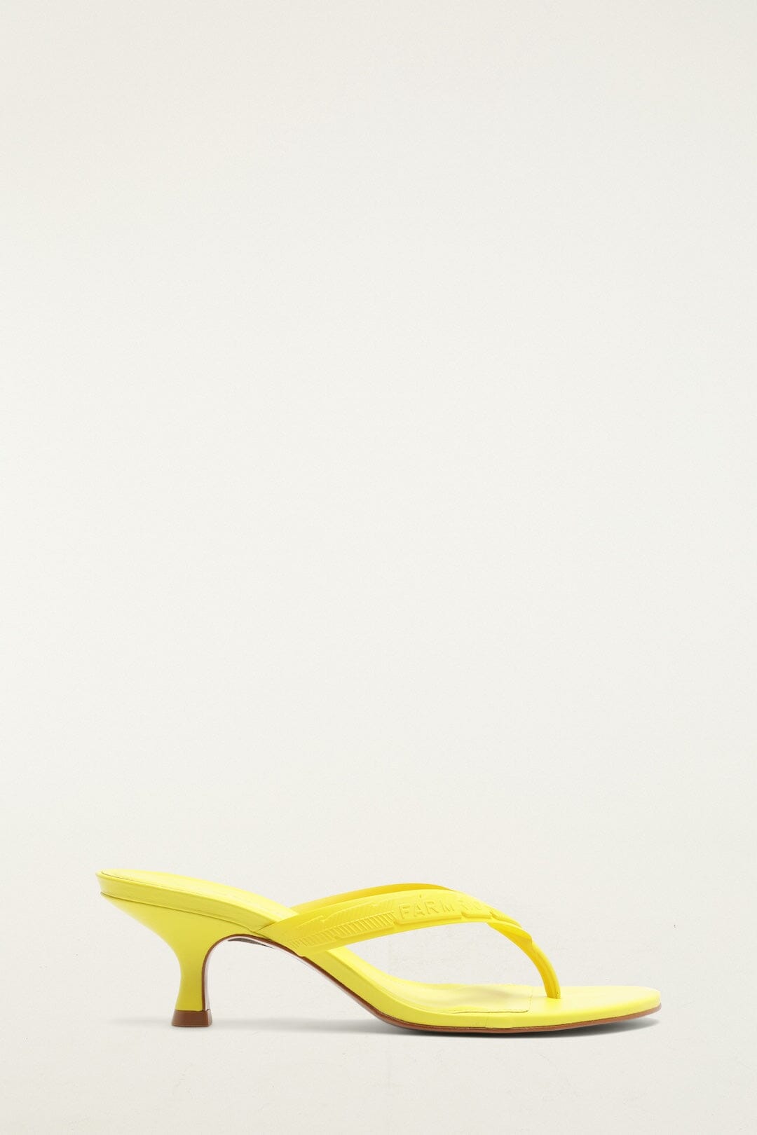 Yellow Rob Heeleded Sandal - FARM Rio LIME