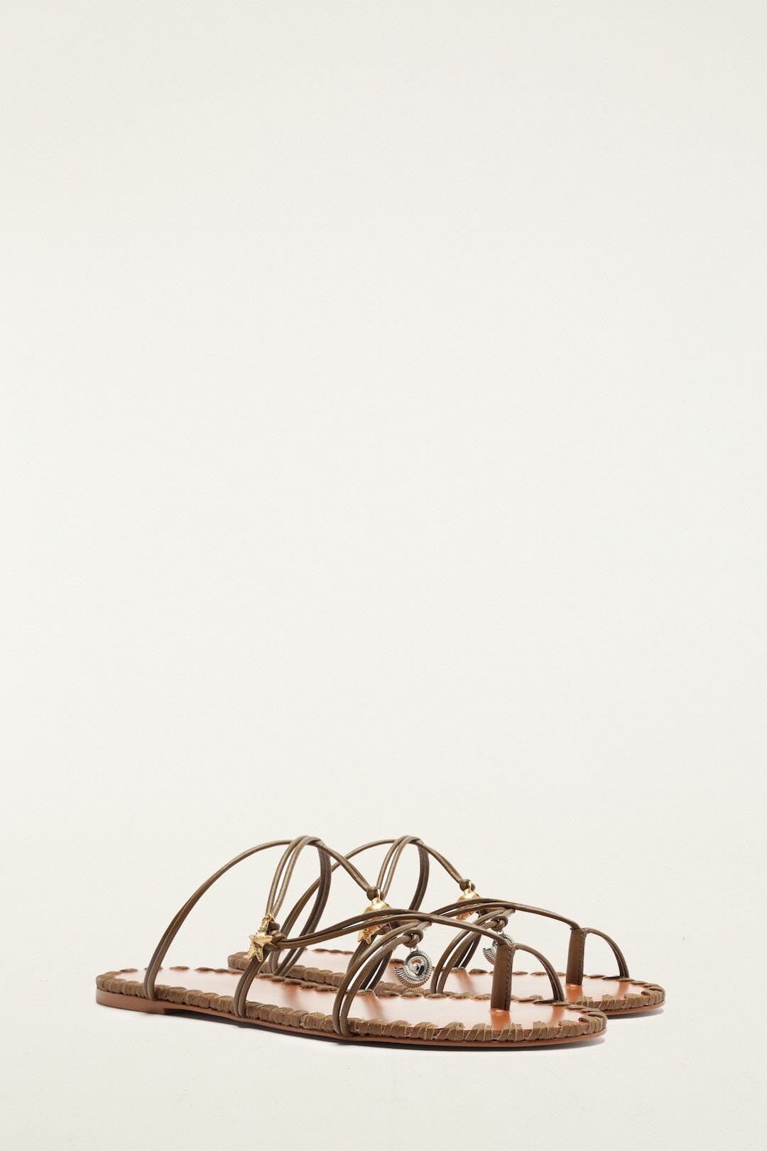 Sea Flat Sandal - FARM Rio SAND AND WALNUT