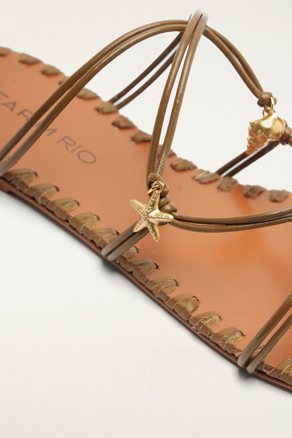 Sea Flat Sandal - FARM Rio SAND AND WALNUT