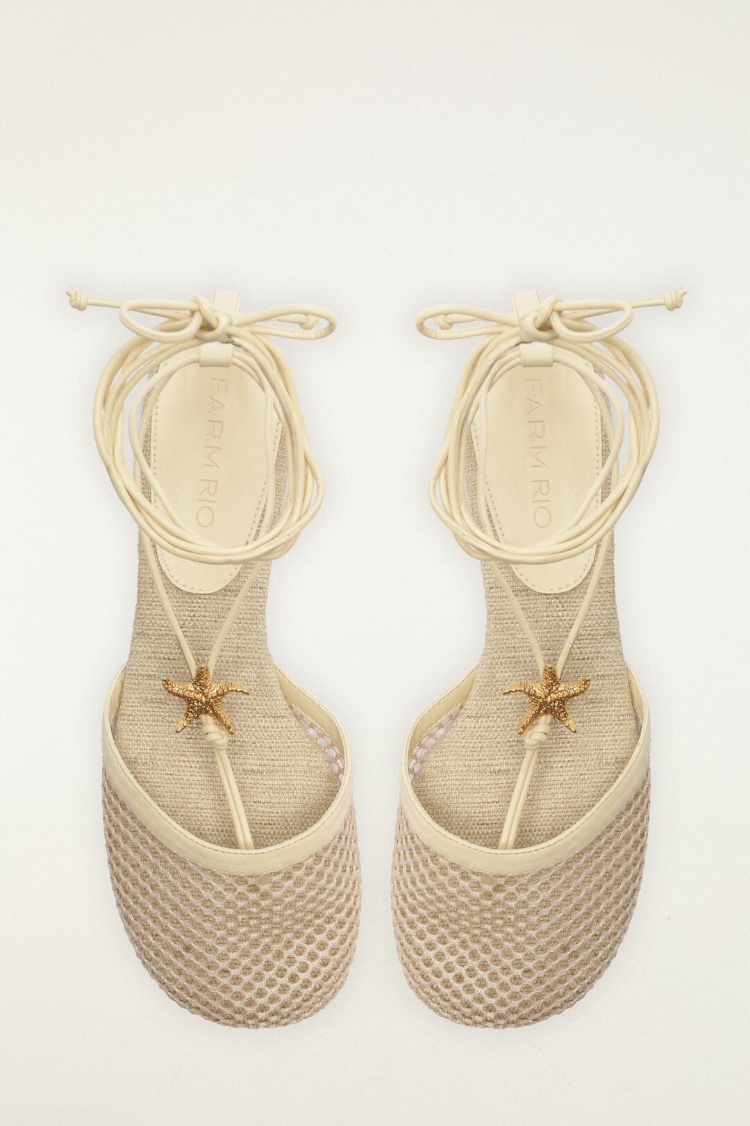 Sea Lace Up Mule - FARM Rio IVORY