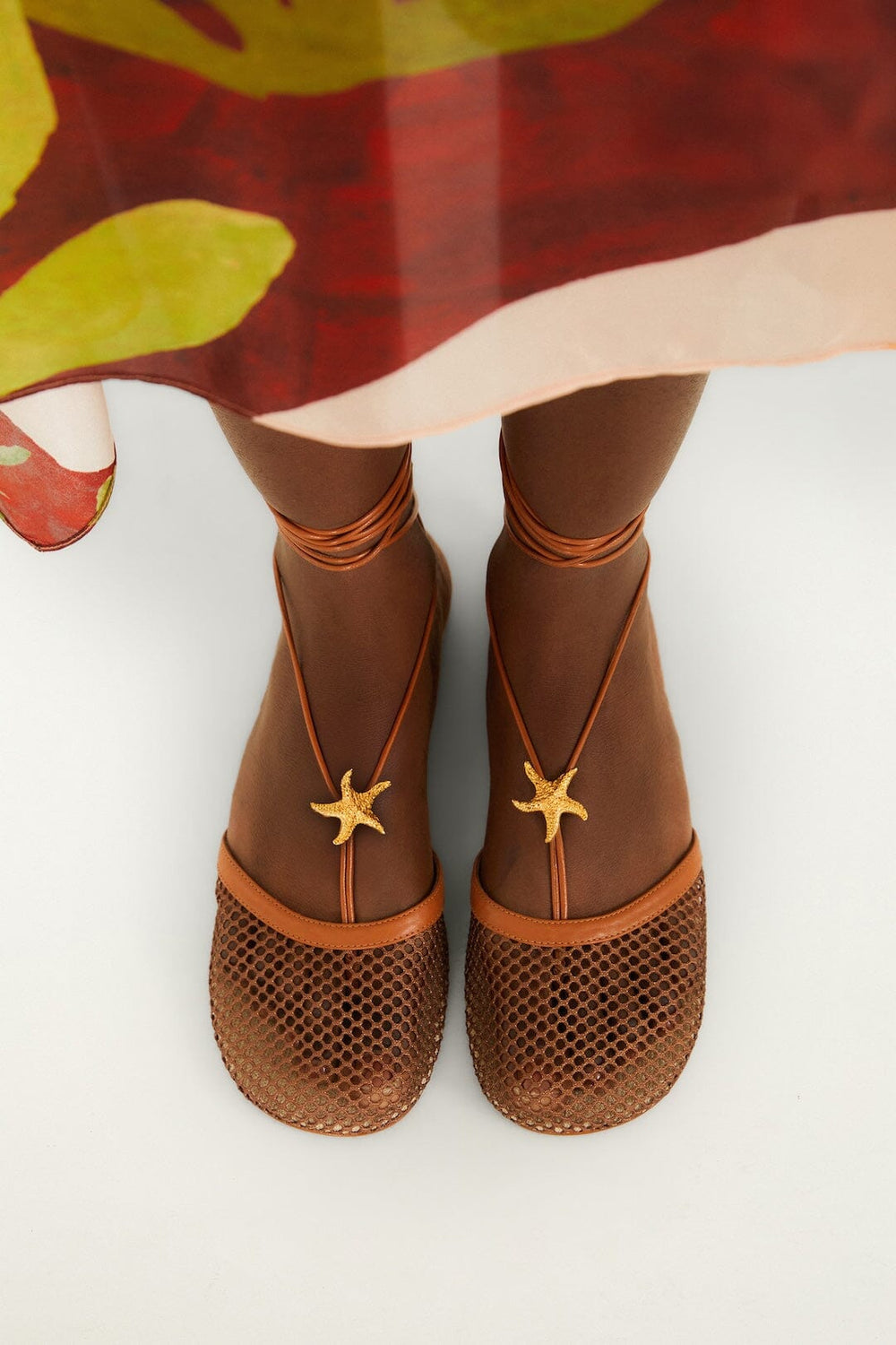 Sea Lace Up Mule - FARM Rio CUOIO