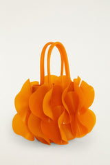 Orange Jelly Flower Bag - FARM Rio ORANGE OCHRE