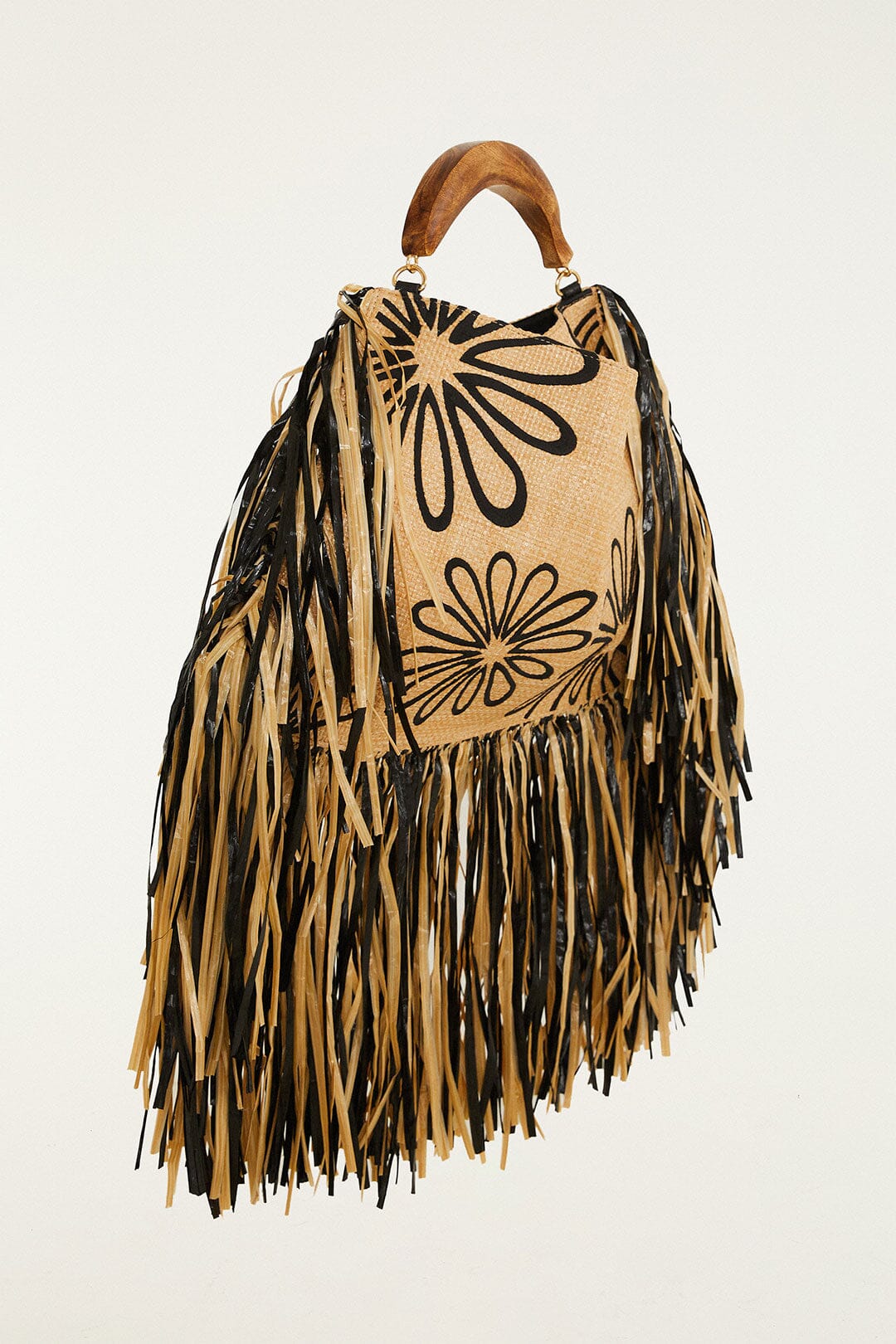 Fringed Raffia Mini Bag - FARM Rio MELANGE