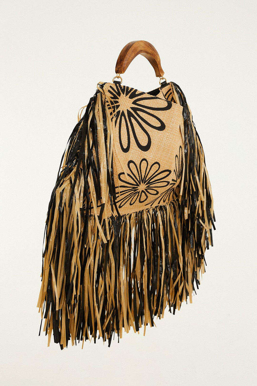 Fringed Raffia Mini Bag - FARM Rio MELANGE