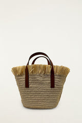 Printed Raffia Mini Basket Bag - FARM Rio SUN