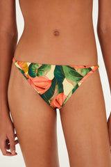 Golden Yellow Anthurium Basic Bikini Bottom - FARM Rio ANTURIUM GOLDEN YELLOW