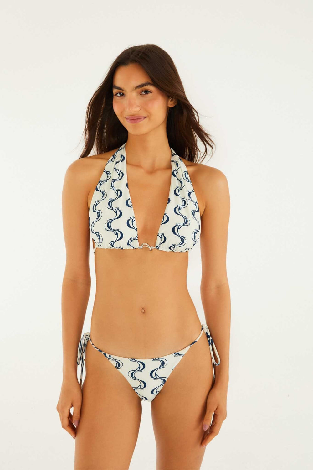 Longline Bikini Top - FARM Rio PEIXE COPA