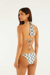 Off-White Side Ties Bikini Bottom - FARM Rio PEIXE COPA