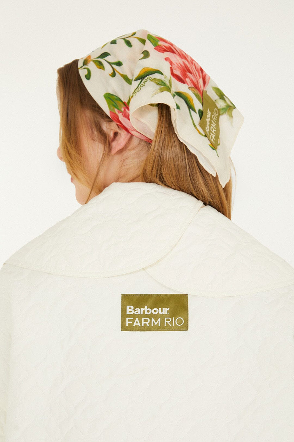 Lotus Quilted Jacket - FARM Rio EDENS BLOOM LIGHT PINK