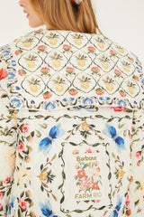 Petal Quilted Jacket - FARM Rio PETAL SPRINGS CREAM