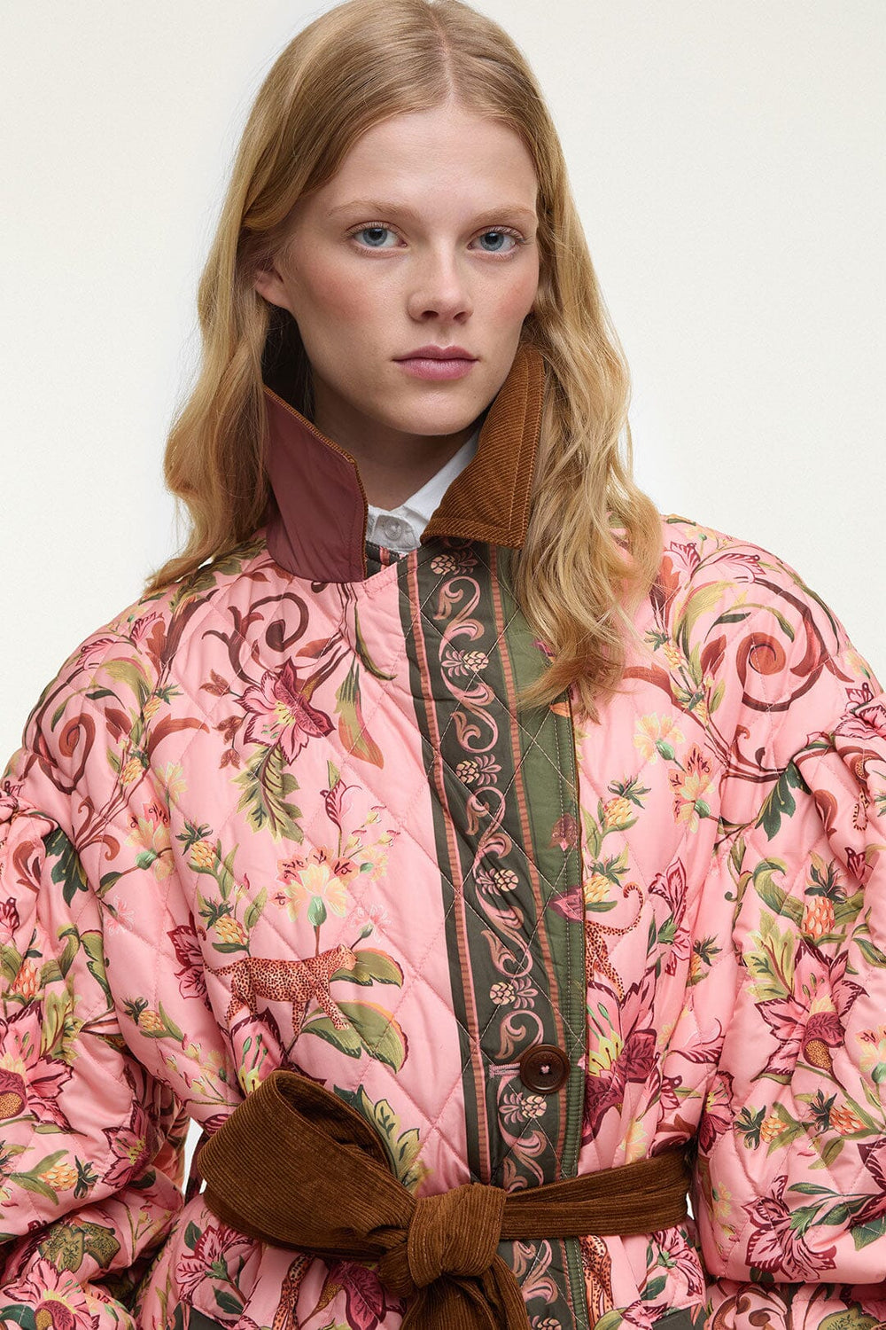 Cami Quilted Jacket - FARM Rio TROPICAL ROYALNESS PINK