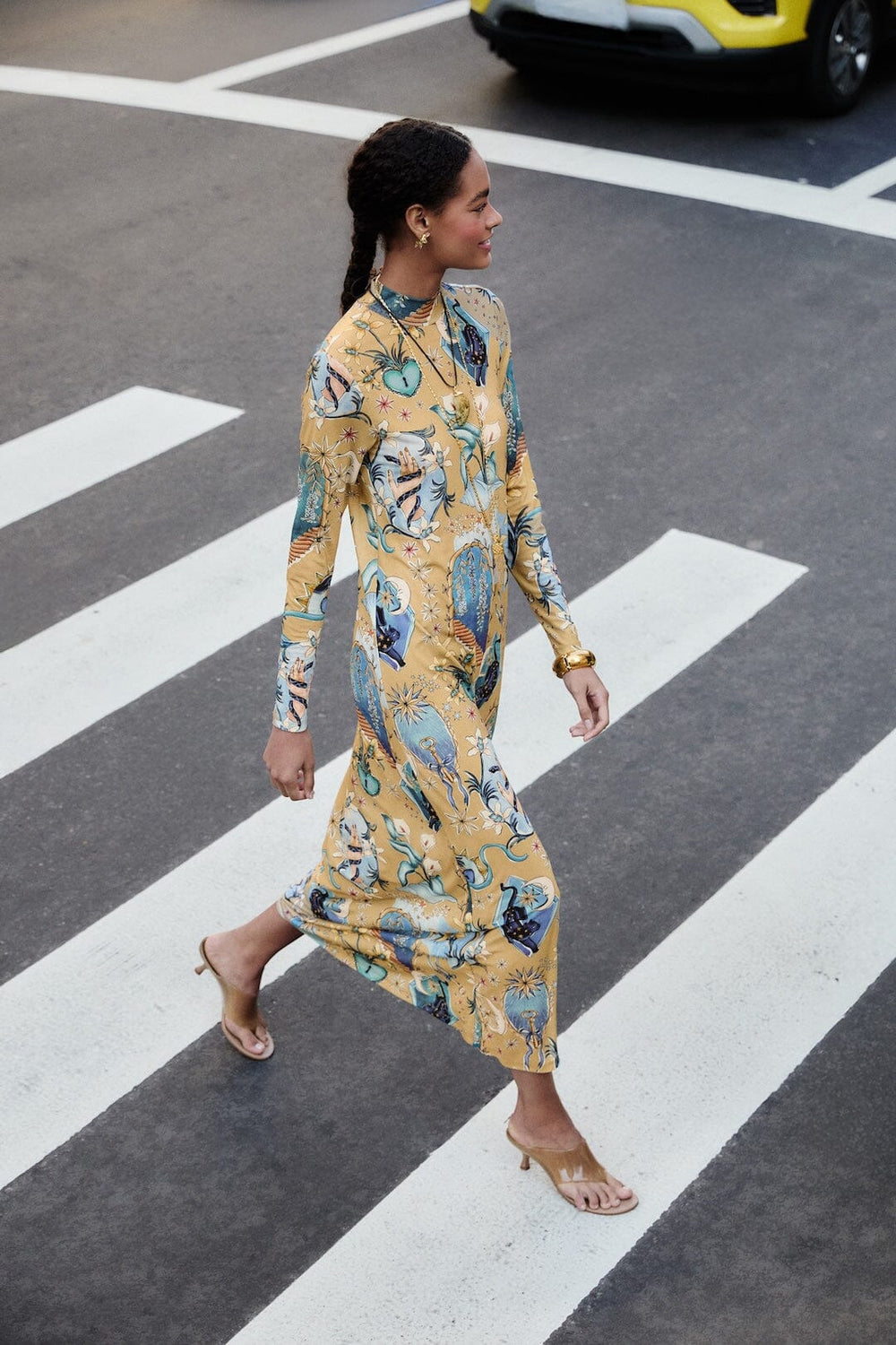 Sand Mystical Long Sleeve Maxi Dress - FARM Rio MYSTICAL SAND