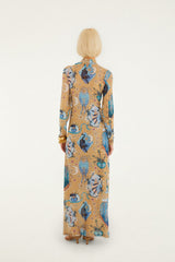 Sand Mystical Long Sleeve Maxi Dress - FARM Rio MYSTICAL SAND
